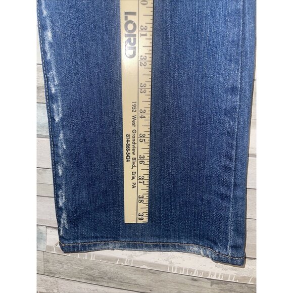 Women’s lucky brand jeans dark wash boot cut Y2K size 6/28 - Picture 5 of 8